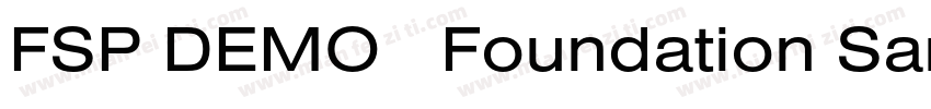 FSP DEMO   Foundation Sans Ex字体转换